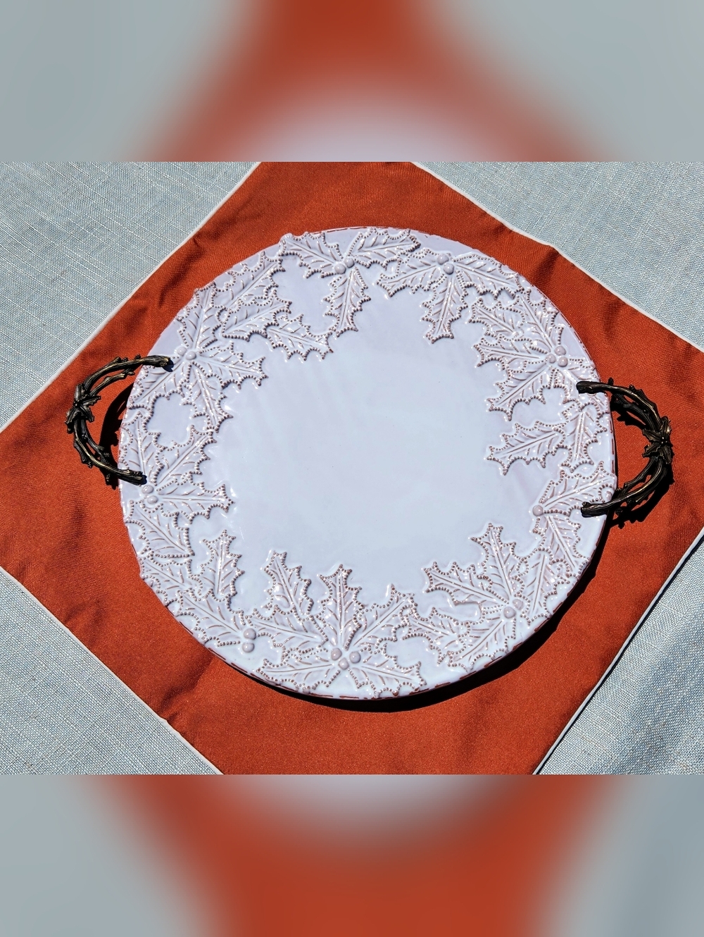NWT Vintage Mud Pie Chop Plate - Picture 3 of 16